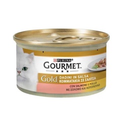 [031394] Gourmet Gold Dadini in salsa pollo e salmone Purina 85 grammi