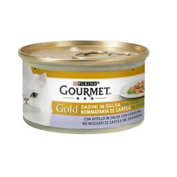 [021818] Gourmet Gold Dadini in salsa vitello e verdure Purina 85 grammi