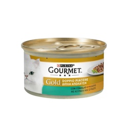 [021967] Gourmet Gold Doppio Piacere con coniglio e fegato Purina 85 grammi