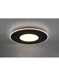 [TRIO626919332] Grande Plafoniera Moderna Verus Nero Led Dimmer 70w Trio Lighting