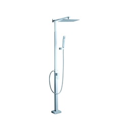 [EFFEZ60441] Gruppo doccia regolabile finitura cromo con soffione e doccietta h.230 cm EFFEZ