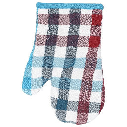 [20041399] Guantone da forno 17x27 cm in cotone azzurro