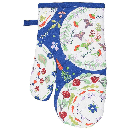 [20003594] Guantone da forno 17x27 cm in cotone blu
