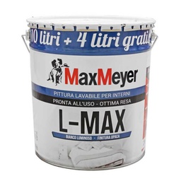 [MM164981L580001] Idropittura lavabile bianca Max Meyer L MAX 14 litri