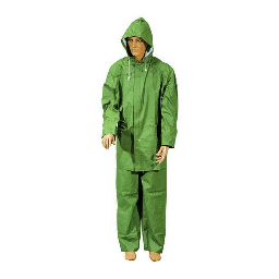 [19902907] Impermeabile Giacca/Pantalone Pvc Telati Verde Taglia Xxl