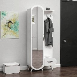 [EFFEZ99601] Ingresso Kerry bianco anta a specchio e cassetto EFFEZ