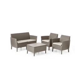 [2008536] Keter Set Lounge 2 posti SALEMO Cappuccino