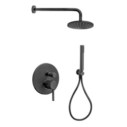 [DFLEX-110-V183-NO] Kit Doccia Carola Nero Opaco