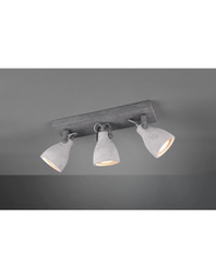 [TRIO802500378] Lampada Calcestruzzo 3 Spot Orientabili Concrete Trio Lighting