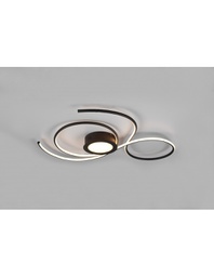 [TRIO623419232] Lampada Circolare Soffitto Parete Moderna Led Dimmer Jive Nero Trio Lighting