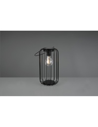 [TRIOR55316132] Lampada Da Appoggio Gabbia Metallo Nero Cotoca Con Sensore Trio Lighting