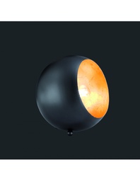 [TRIOR50101032] Lampada Da Tavolo Billy Sfera Nero Interno Oro H16 cm Trio Lighting
