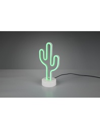 [20009452] Lampada Da Tavolo Cactus Moderna Led Verde H29 cm Trio Lighting