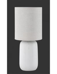 [TRIOR50411025] Lampada Da Tavolo Clay Ceramica Cappuccino Ø15 cm Trio Lighting