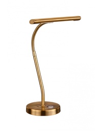 [TRIO579790104] Lampada Scrivania Led Curtis Ottone Braccio Flessibile Trio Lighting