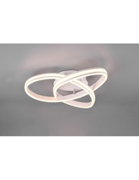 [TRIO626210131] Lampada Soffitto Vortice Moderna Yara Bianco Led Dimmer Trio Lighting