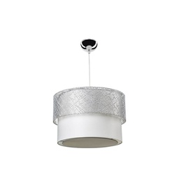 [FZ95903] Lampada a sospensione Polo MDL2355 in tessuto grigio