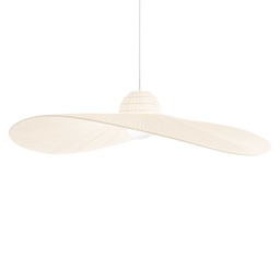 [8021696219875] Lampada a sospensione avorio D 1100 x H min 550 - max 2300 mm