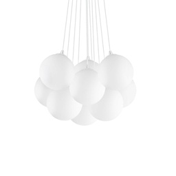 [8021696131924] Lampada a sospensione bianco D 580 x H min 430 - max 1300 mm