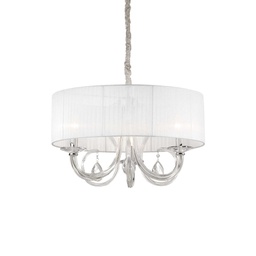 [8021696035840] Lampada a sospensione bianco D 600 x H min 605 - max 1200 mm