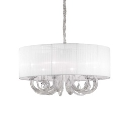 [8021696035826] Lampada a sospensione bianco D 690 x H min 590 - max 1300 mm