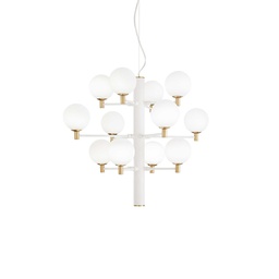 [8021696197302] Lampada a sospensione bianco D 710 x H min 840 - max 1725 mm