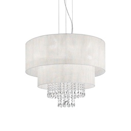 [8021696068299] Lampada a sospensione bianco D 710 x H min 860 - max 2610 mm