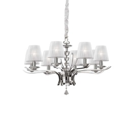 [8021696059242] Lampada a sospensione bianco D 760 x H min 640 - max 1500 mm