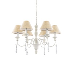 [8021696003399] Lampada a sospensione bianco D 770 x H min 695 - max 1550 mm
