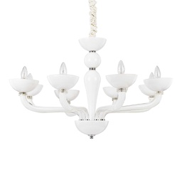 [8021696094045] Lampada a sospensione bianco D 880 x H min 760 - max 1560 mm