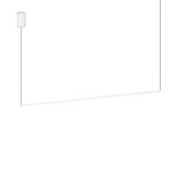 [8021696285085] Lampada a sospensione bianco L 1260 x H min 265 - max 1500 x P 15 mm
