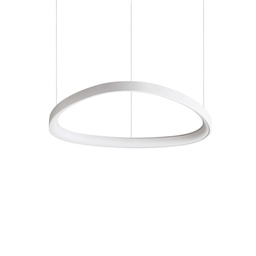 [8021696247250] Lampada a sospensione bianco L 610 x H min 285 - max 1515 x P 610 mm