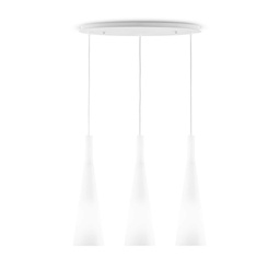 [8021696030326] Lampada a sospensione bianco L 620 x H min 780 - max 1150 x P 170 mm