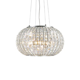 [8021696044200] Lampada a sospensione cromo D 420 x H min 500 - max 1000 mm