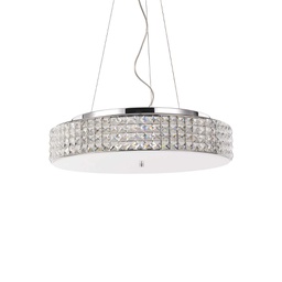 [8021696093048] Lampada a sospensione cromo D 500 x H min 375 - max 2125 mm