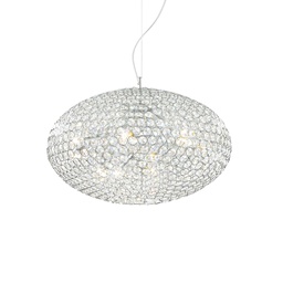 [8021696066387] Lampada a sospensione cromo D 500 x H min 530 - max 2280 mm