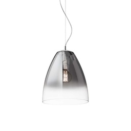 [8021696103990] Lampada a sospensione cromo sfum D 350 x H min 740 - max 2490 mm