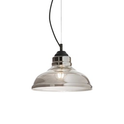 [8021696112343] Lampada a sospensione fume' D 280 x H min 400 - max 2150 mm