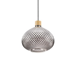 [8021696238920] Lampada a sospensione fume' D 300 x H min 520 - max 2270 mm