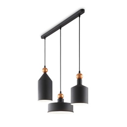 [8021696194677] Lampada a sospensione grigio L 750 x H min 620 - max 1780 x P 250 mm