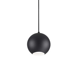 [8021696231297] Lampada a sospensione nero D 150 x H min 415 - max 2165 mm