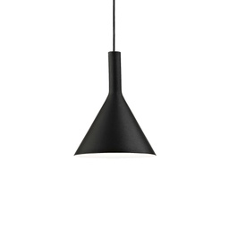 [8021696074344] Lampada a sospensione nero D 200 x H min 510 - max 2260 mm