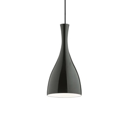 [8021696012919] Lampada a sospensione nero D 200 x H min 650 - max 2400 mm