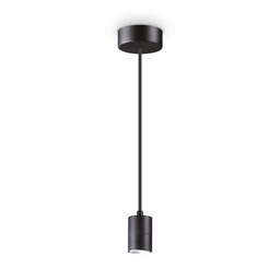 [8021696260020] Lampada a sospensione nero D 45 x H min 327 - max 2045 mm
