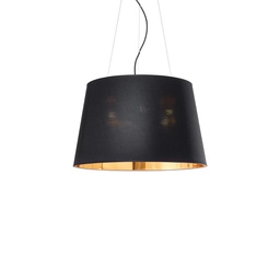 [8021696161648] Lampada a sospensione nero D 500 x H min 530 - max 2280 mm