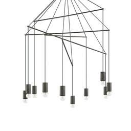 [8021696158860] Lampada a sospensione nero D 900 x H 1870 mm