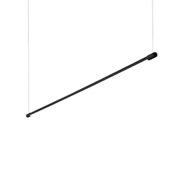 [8021696258928] Lampada a sospensione nero L 1460 x H min 270 - max 2120 x P 20 mm