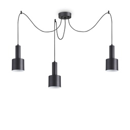 [8021696231594] Lampada a sospensione nero L 600 x H min 500 - max 2300 x P 240 mm