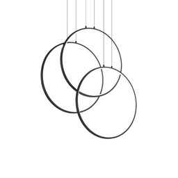 [8021696269337] Lampada a sospensione nero L 685 x H min 800 - max 1200 x P 130 mm