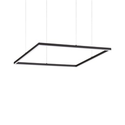 [8021696259185] Lampada a sospensione nero L 700 x H min 275 - max 2025 x P 700 mm